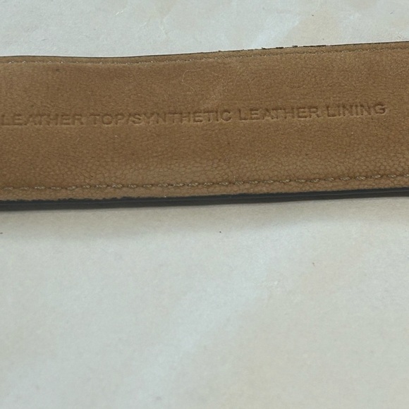 Cole Haan Brown Leather Belt with Classic Metal Buckle - Picture 9 of 16